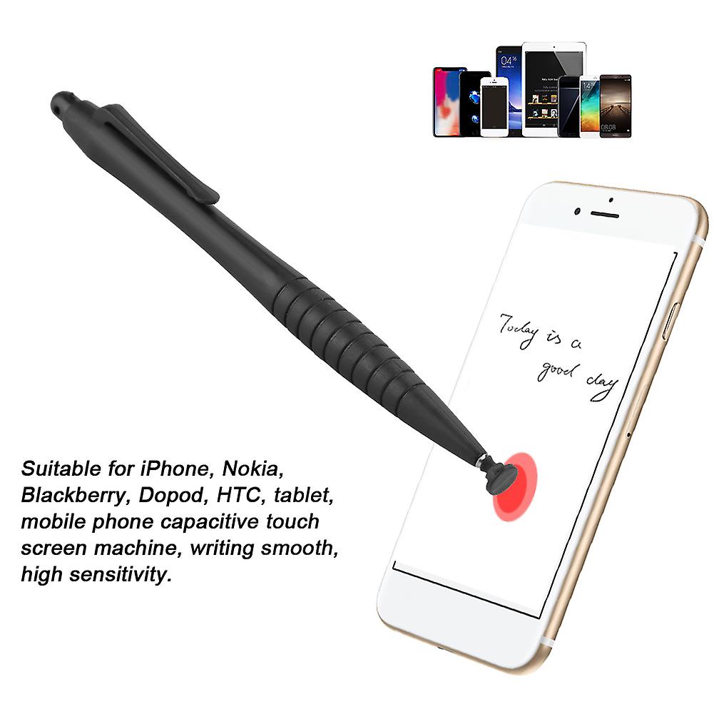 Pen Clip Type 6.5mm Writing Touch Stylus Mobile Phone Tablet High Precision Stylus Pen(black)