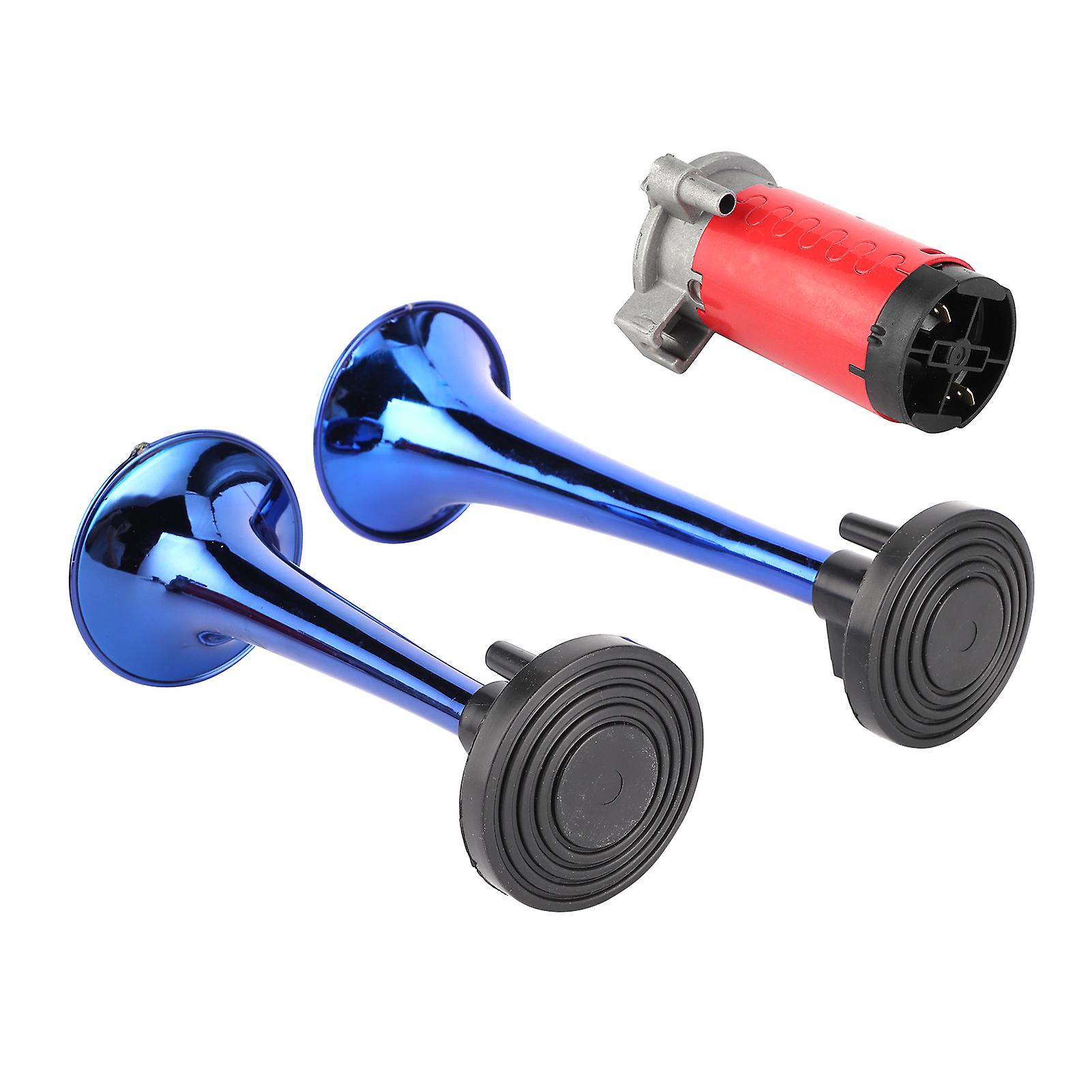 12v Air Horn 178db Loud Sound Dual Trumpet With Air Compressor For Car Motorcycle Boat Truck