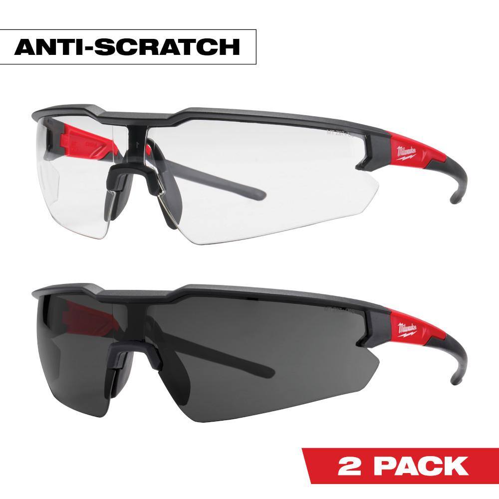 MW Clear and Tinted Anti-Scratch Safety Glasses (2-Pack) 48-73-2014