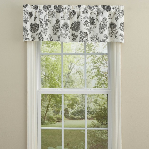 Geranium Floral Lined Valance 60 x27 x27 x14 x27 x27