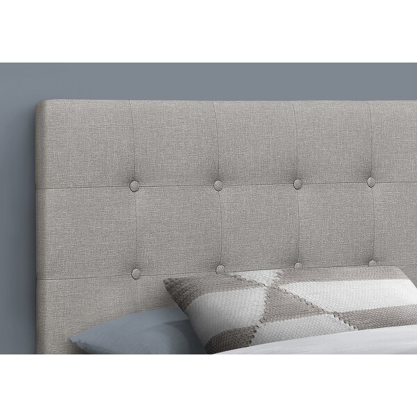 Bed， Headboard Only， Twin Size， Bedroom， Upholstered Linen Look， Transitional - - 31975179