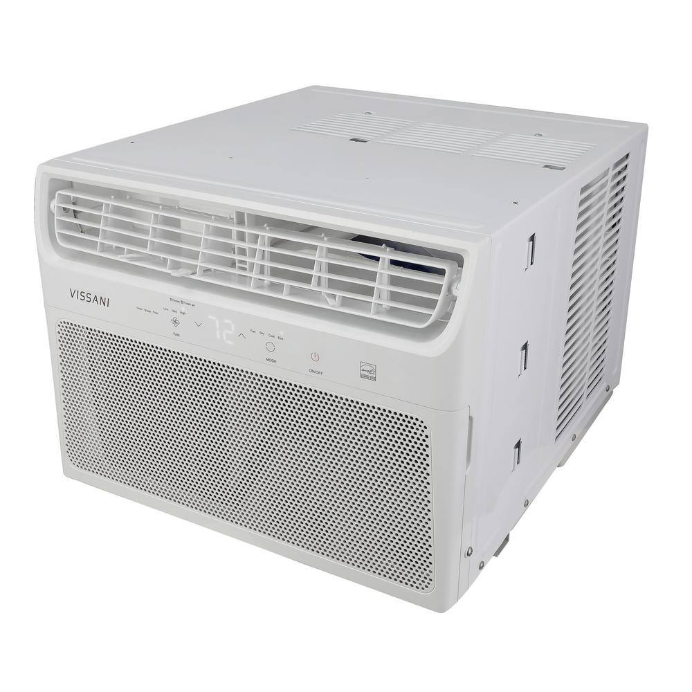 Vissani 10000 BTU 115-Volt Window Air Conditioner for 450 sq. ft. Rooms in White VWA10