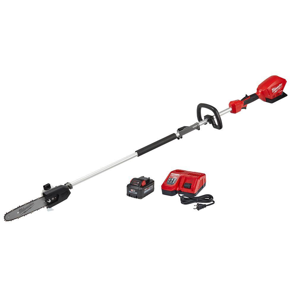 MW M18 FUEL 10 in. 18V Lithium-Ion Brushless Electric Cordless Pole Saw Kit with Attachment Capability and 8.0 Ah Battery 2825-21PS