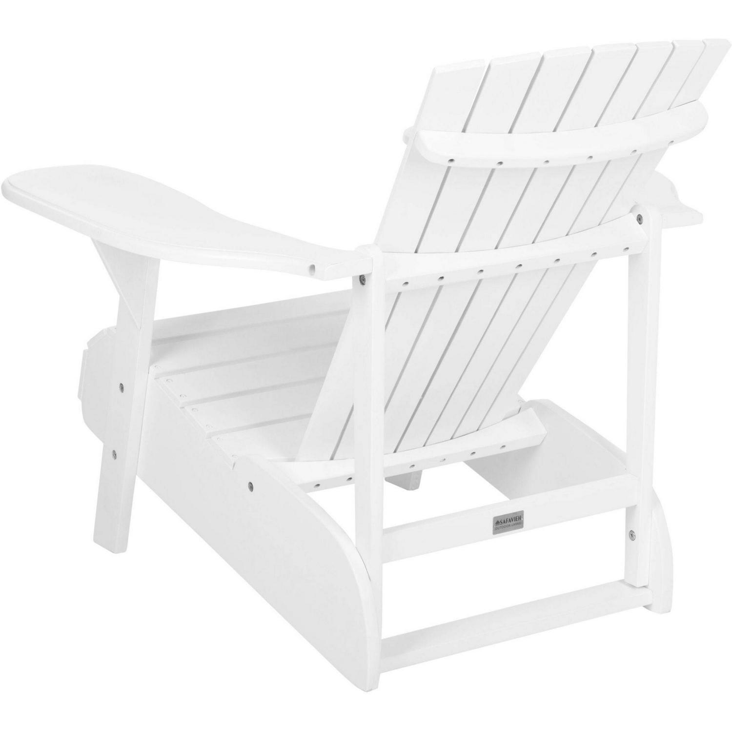 Safavieh Mopani Outdoor Adirondack Patio Chair White  Crowdfused