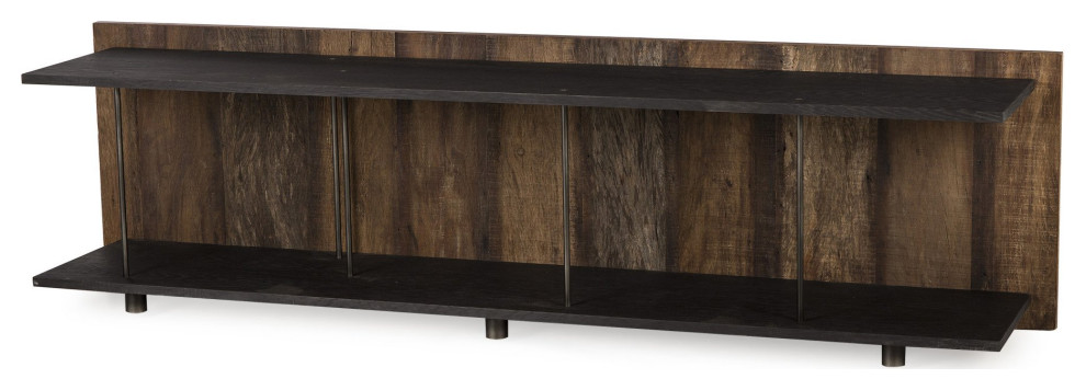 Barlow Media Console Table   Industrial   Entertainment Centers And Tv Stands   by Peachtree Fine Furniture  Houzz