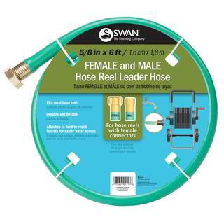 Swan 58 in. x 6 ft. Light Duty Female and Male Hose Reel Leader Hose CLOLH5806FM