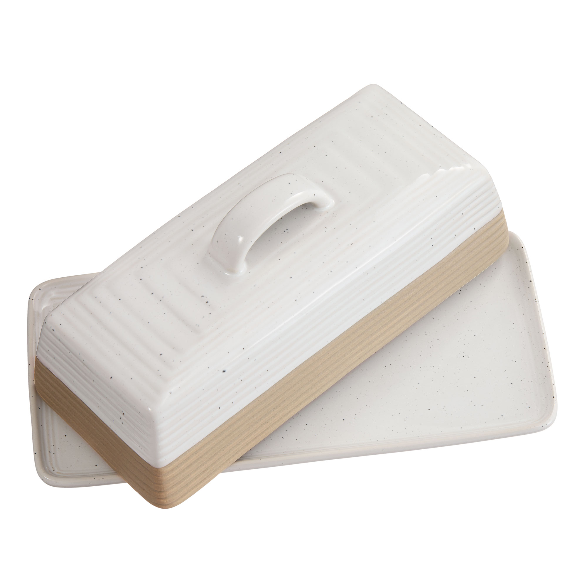 Better Homes and Gardens Abott Stoneware Butter Dish