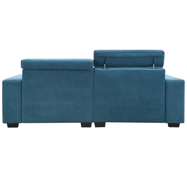 2-Seater Sectional Sofa Couch Loveseat with Multi-Angle Adjustable Headrest