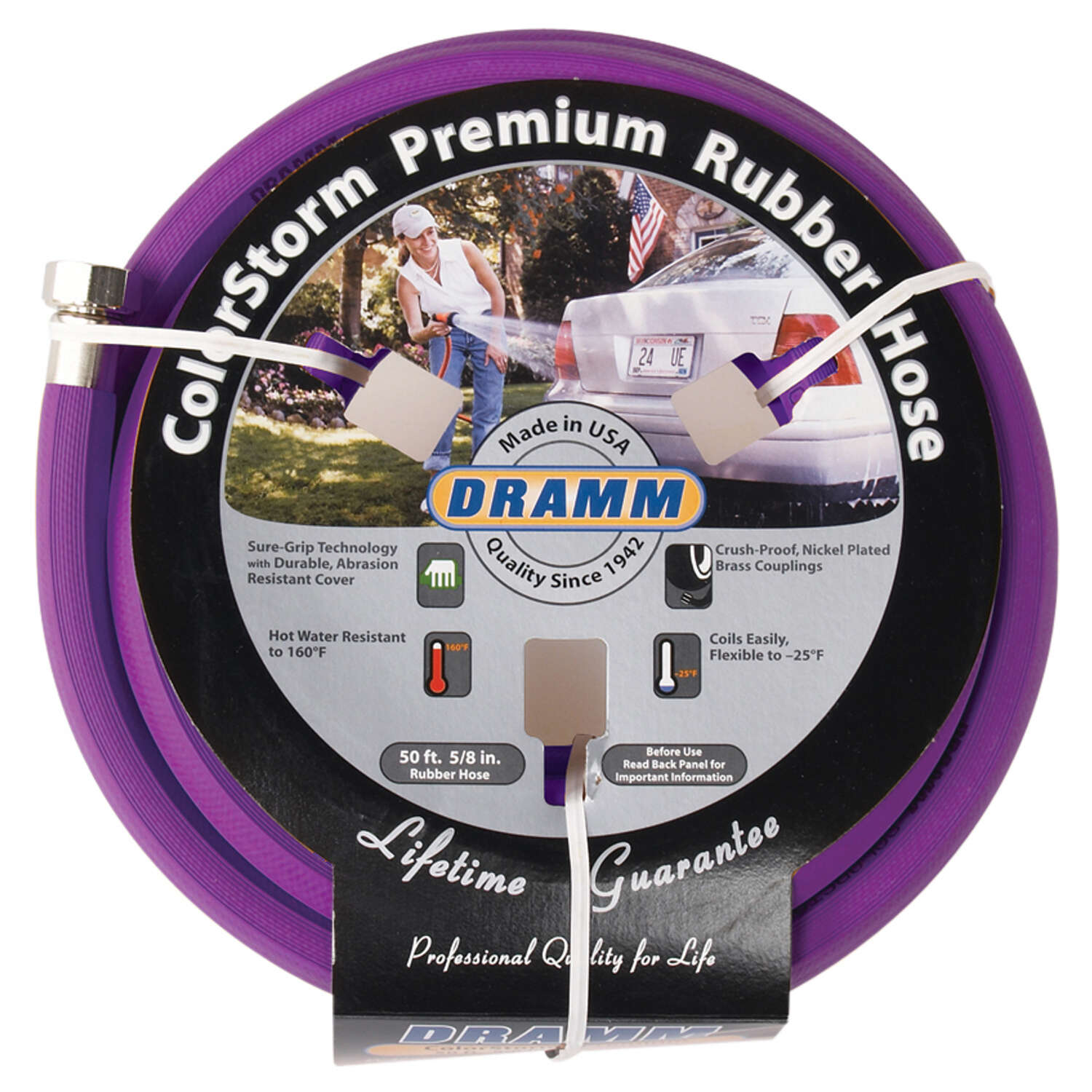 Dramm ColorStorm 5/8 in. D X 50 ft. L Heavy Duty Premium Grade Garden Hose