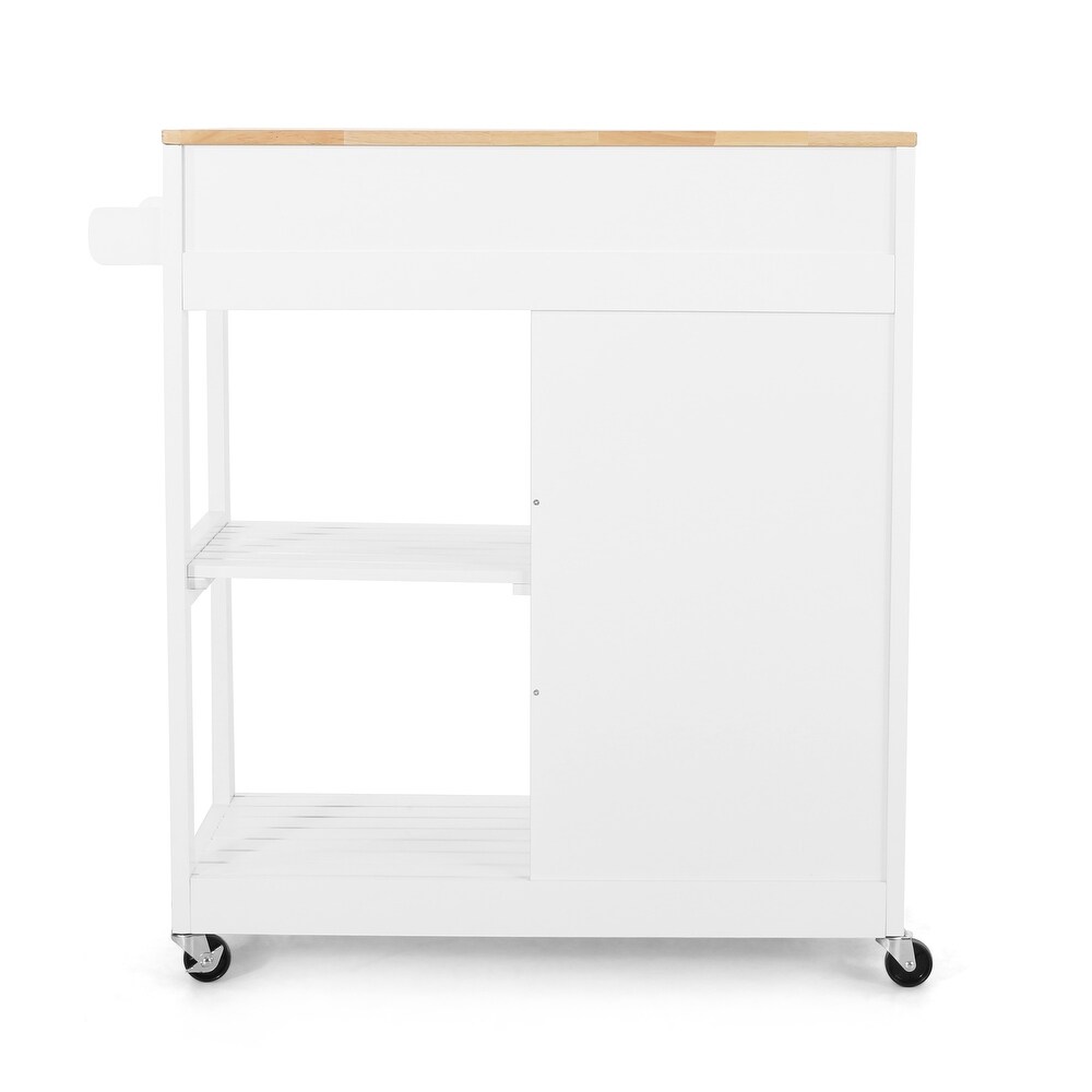 Telfair Kitchen Cart with Wheels by Christopher Knight Home