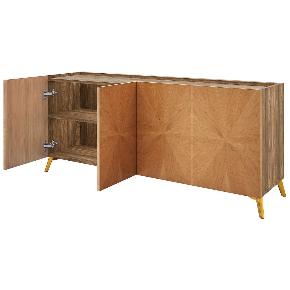 Moasis 63'' Solid Wood Sideboard TV Stand