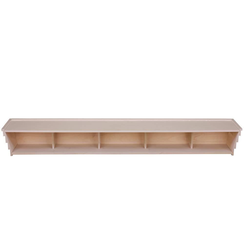 Ornamental Mouldings Sawtooth 6 ft. Primed Cap-Shelf Mantel SAWTOOTH-6PRIM