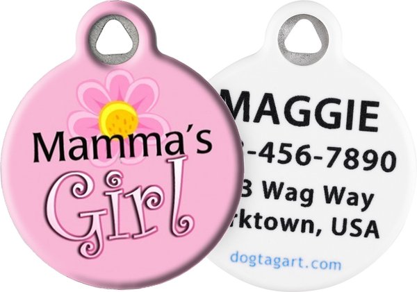 Dog Tag Art Mama's Girl Personalized Dog and Cat ID Tag