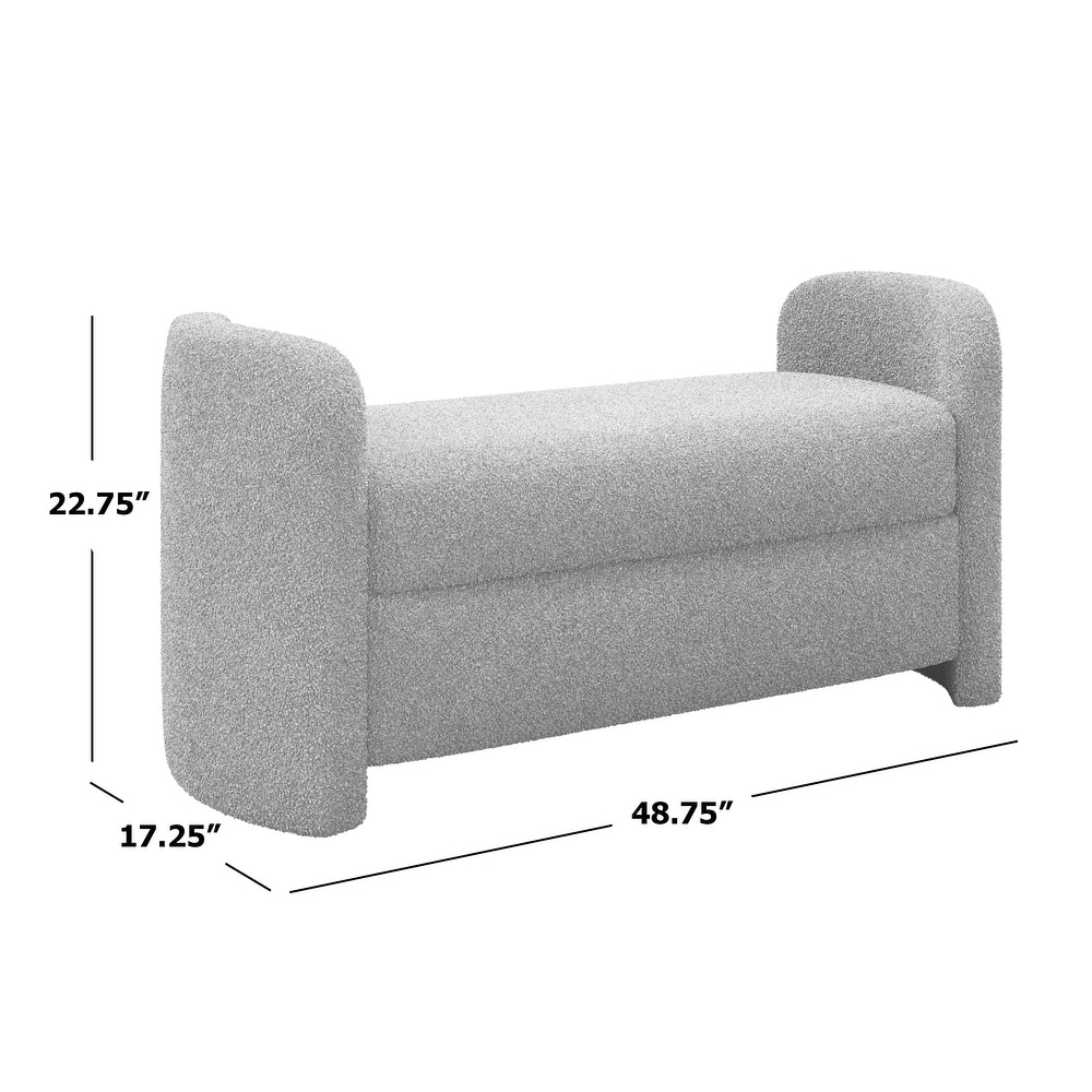 Leven Upholstered Bench with Arms