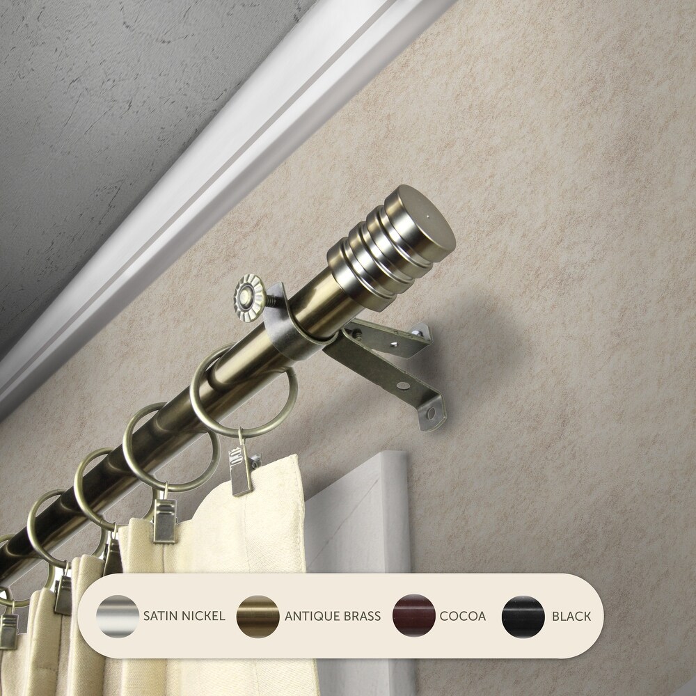 InStyleDesign Don Adjustable Telescoping Steel Curtain Rod