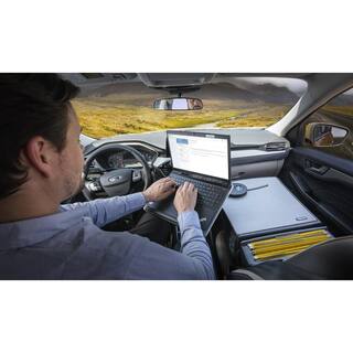 AutoExec ReachDesk for Front Seat in Gray REACHDESK-01FS