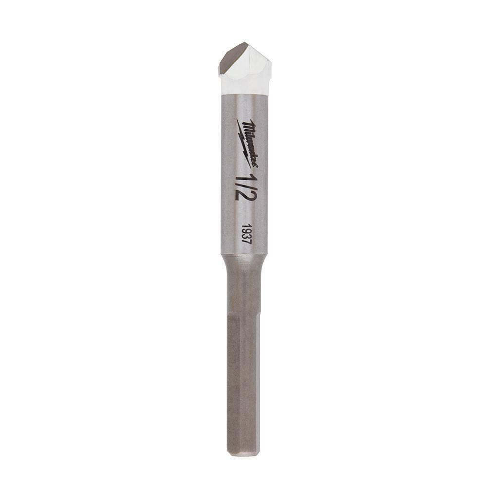 MW 12 in. Carbide Tipped Drill Bit for Drilling Natural Stone Granite Slate Ceramic and Glass Tiles 48-20-8995