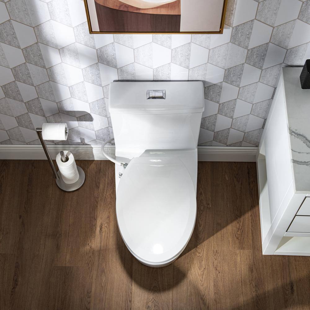 Casta Diva Non- Electric Bidet Seat for Elongated Toilet in White CD-BT02