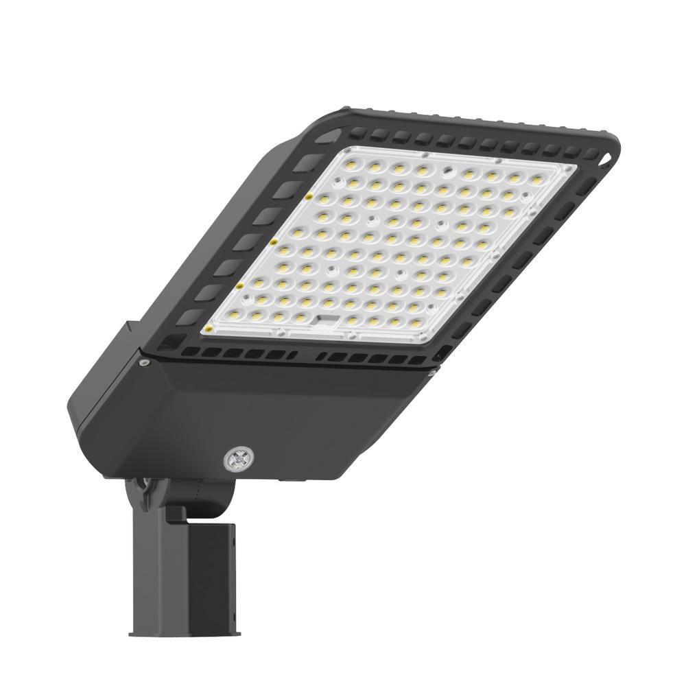 WYZM 1500-Watt Equivalent Integrated LED Bronze 300-Watt Parking Lot with Photocell Slip Fitter 5500K 39000 Lumens Area Light 300W Slip Fit-B