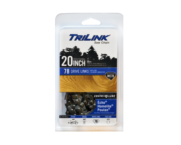 TriLink Saw Chain 20 inch Chain w/ 78 Drive Links CL75078TL2