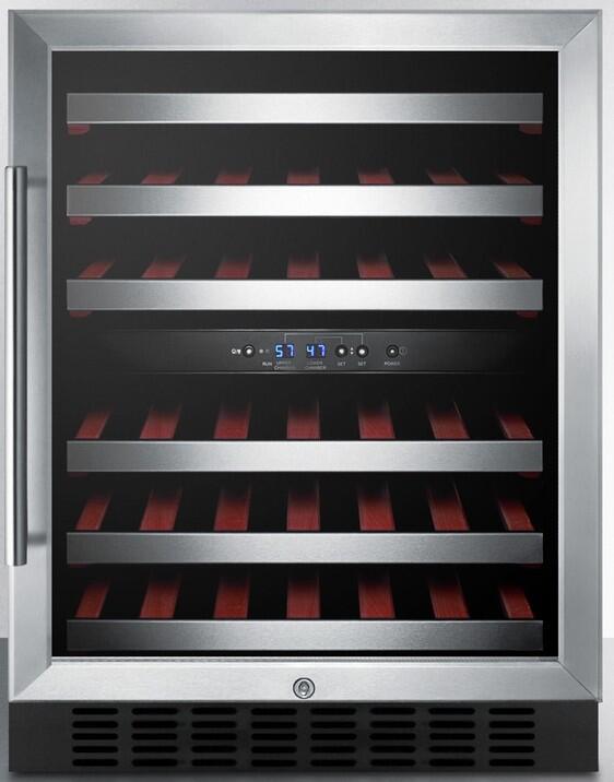 Summit SWC530BLBISTCSS 24 Inch Stainless Steel Wine Cooler