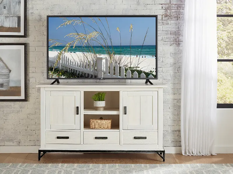 Brandon Creek White 62 TV Stand