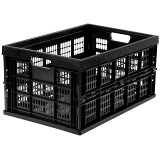 MOUNT-IT! 10.5 in. H x 13.88 in. W x 20.5 in. D Black Plastic 1-Cube Organizer WI-3002