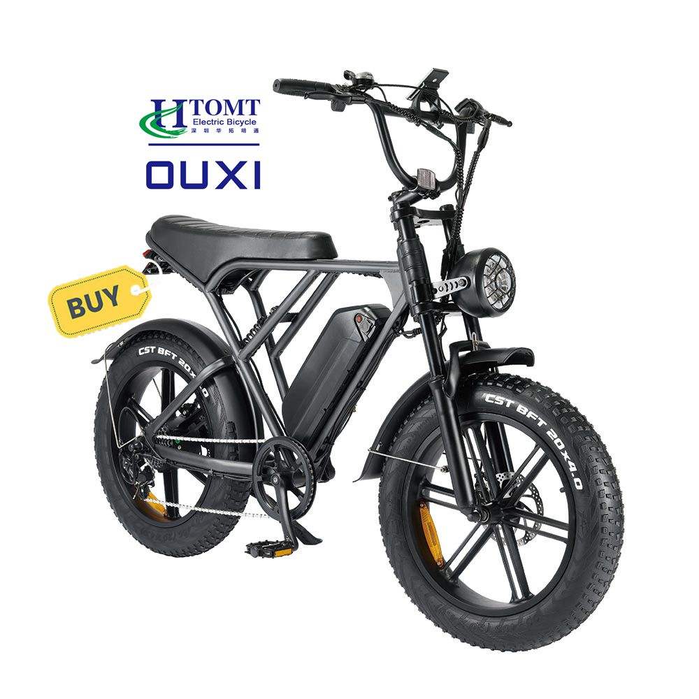 OUXI H9 full suspension ebike Ouxi V8 manufacturer electric fat tire bicycles 20 inches fat tire electric bike