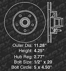 [Front] Rotors w/Metallic Pads Geomet OE Brakes 1997 - 2001 Explorer Mountaineer