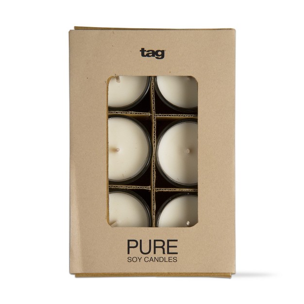 Tagltd Pure Soy Candle Votives Set Of 6 Candlestick Holder