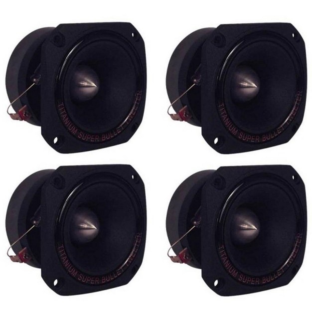 1200w Heavy Duty Titanium Dome Bullet Car Super Tweeters