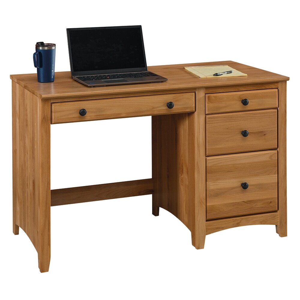 Coder Crossing Solid Wood 4 Drawer Desk