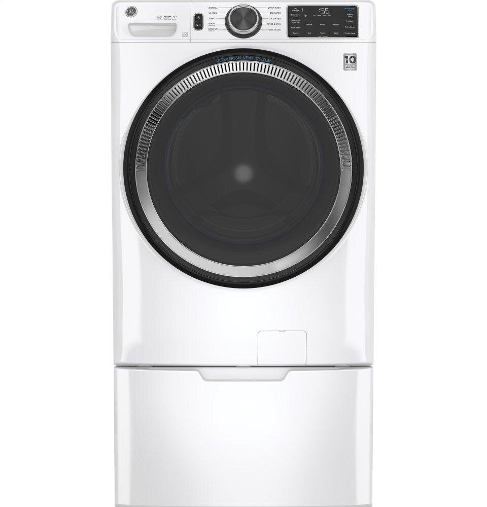 Ge Appliances GFW550SSNWW Ge® 4.8 Cu. Ft. Capacity Smart Front Load Energy Star® Washer With Ultrafresh Vent System With Odorblock™ And Sanitize W/Oxi