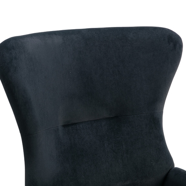 Accent Chair Rocking Chair， Teddy Padded Velvet Chair for Living Room