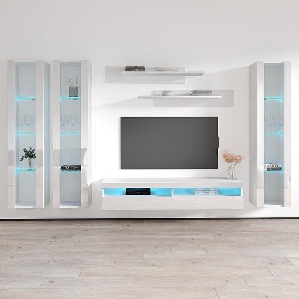 Fly CD2 35TV Wall Mounted Floating Modern Entertainment Center