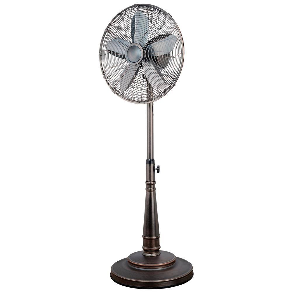 Optimus 16 in. Retro Oscillating Stand Fan with Oil Rubbed Bronze Finish 986105310M