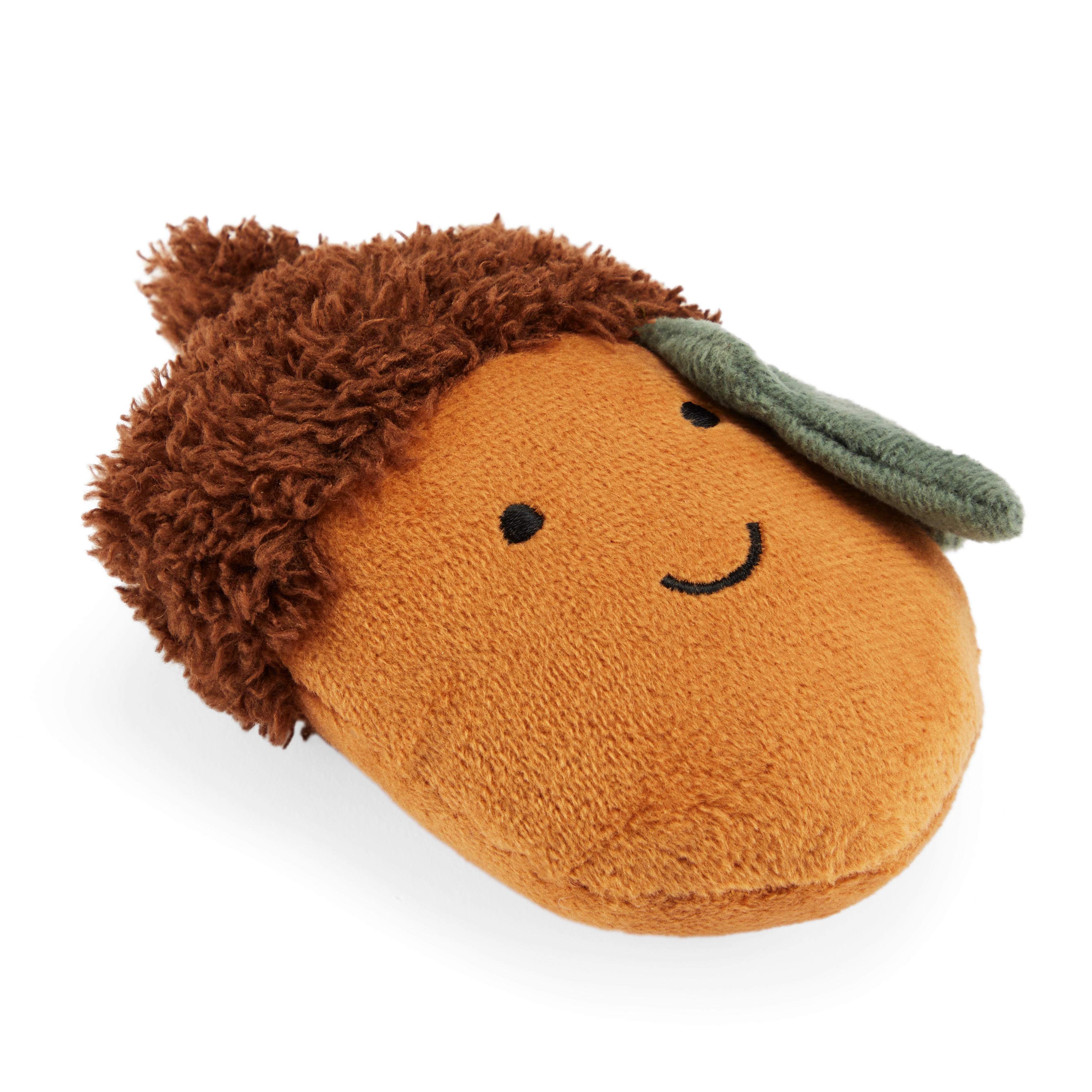 MORE AND MERRIER Plush Acorn Dog Toy， X-Small