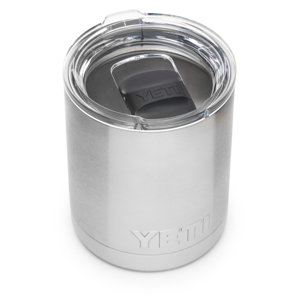 Yeti Rambler Lowball with MagSlider Lid 10oz， Stainless Steel ;