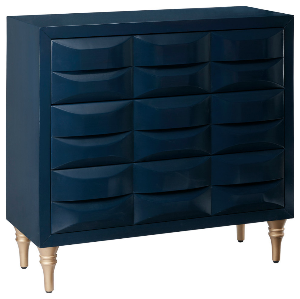 Madison Park Rubrix 3 Drawer Chest   Traditional   Accent Chests And Cabinets   by Olliix  Houzz