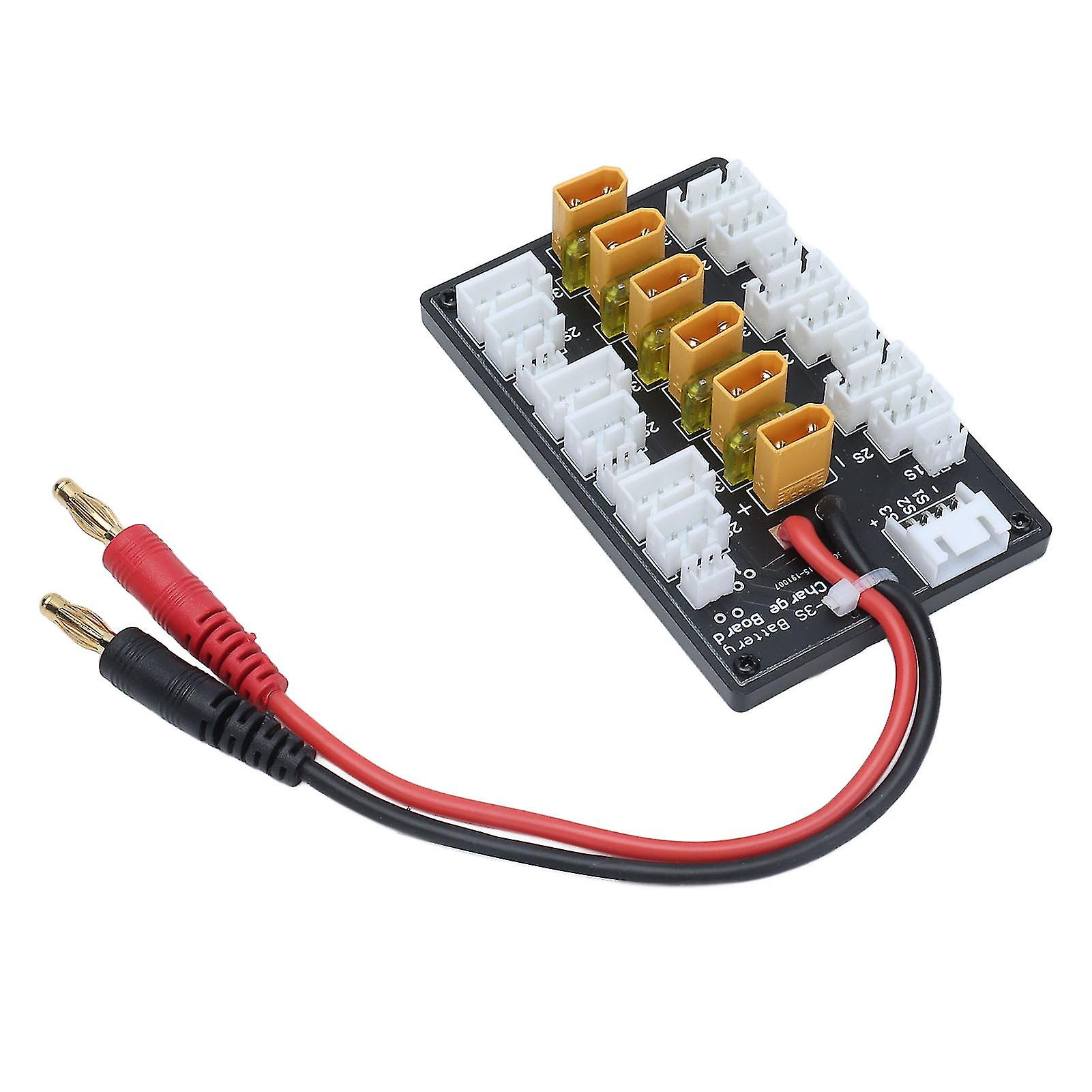 Parallel Charging Board XT30 Plug 20A Short Lipo Battery Charger with Connection Cable for RC Toy Upgrade Part