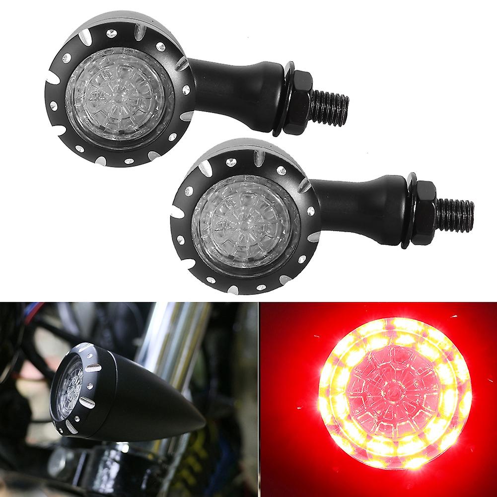 Motorcycle Retro Steering Flashing Led Turn Signals Light Indicator Lamp