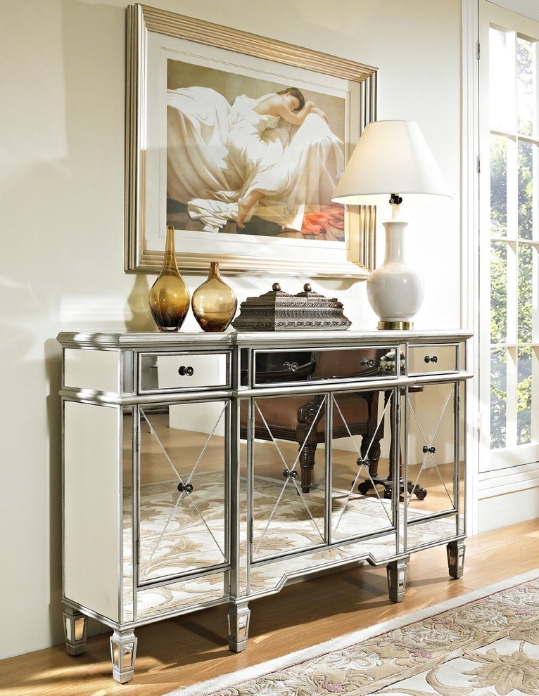 Andrea 60 quotHall Console Cabinet Dh 695   Traditional   Accent Chests And Cabinets   by Chans Furniture Showroom  Houzz