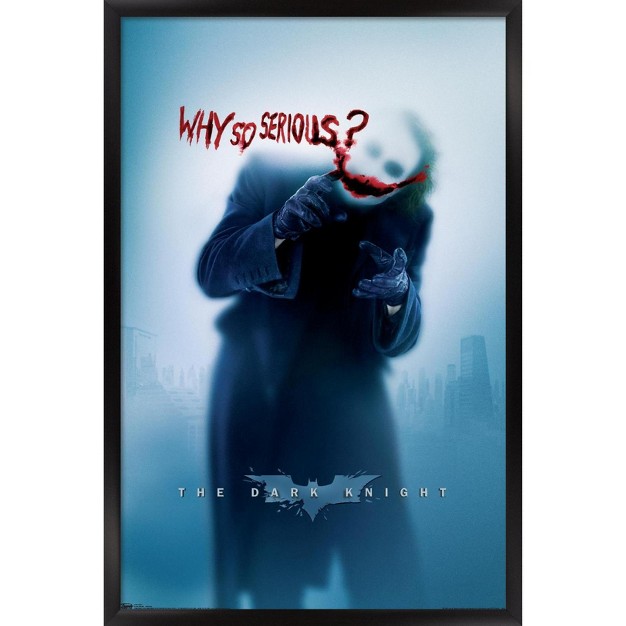 Trends International Dc Comics The Dark Knight The Joker Why So Serious Framed Wall Poster Prints