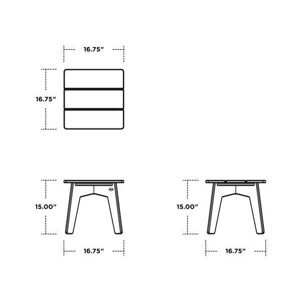 Polywood Outdoor Riviera 17 End Table