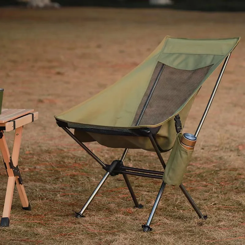 Custom Stylish Portable Ultralight Lightweight Moon Mesh Camping Chair