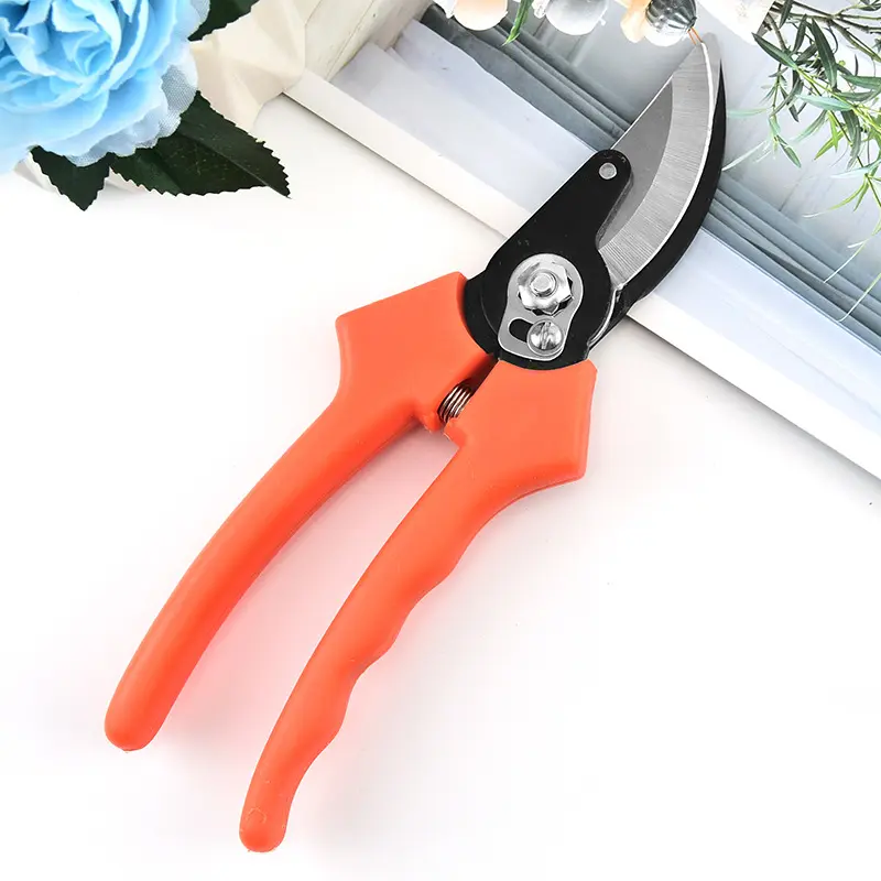 Durable garden scissors soft feeling handle trimming scissors hand pruner shears with SK5 blade