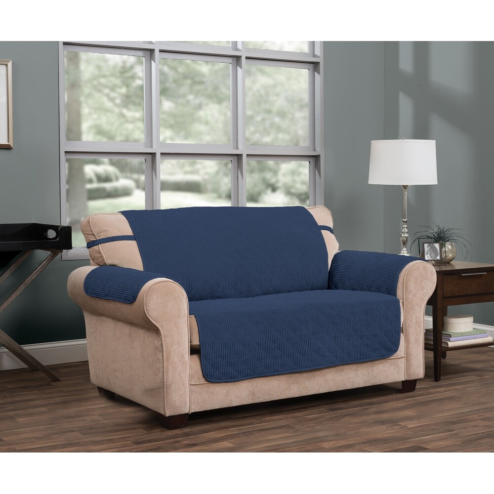 Ripple Plush Secure Fit Sofa Furniture Cover Slipcover