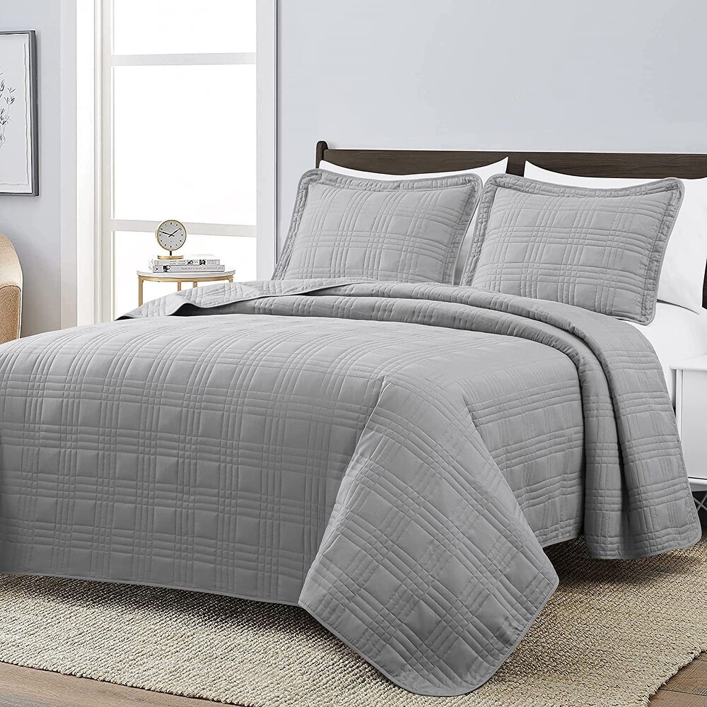 3 Piece Bedspread Coverlet Set