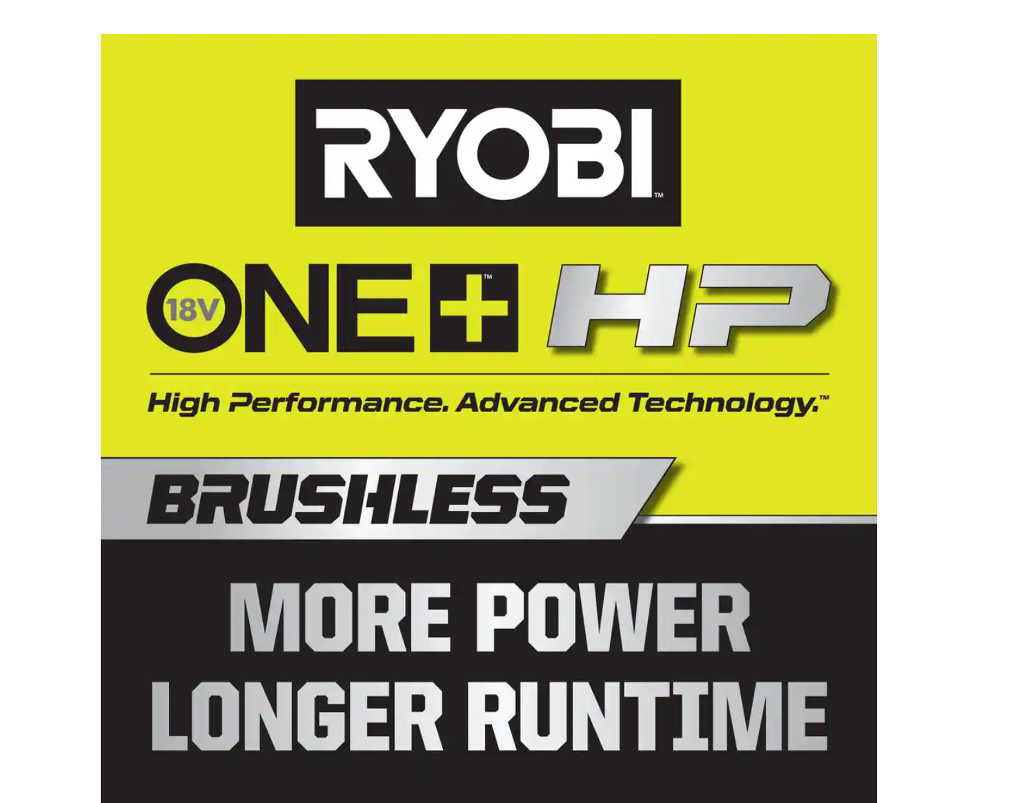 RYOBI P2570 ONE+ HP 18V Brushless Whisper Series 12 in. Cordless Battery Chainsaw with 6.0 Ah Battery and Charger