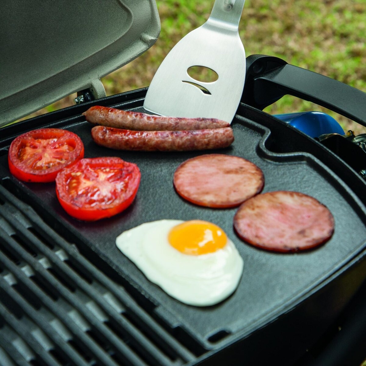 Weber 6558 Porcelain-Enameled Cast Iron BBQ Griddle For Q 100/1000 Portable Gas Grills